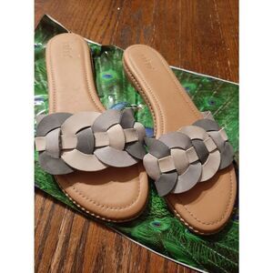 Size 10 Crevo Poppi Flat Slip On Slide Sandals Summer Shoes